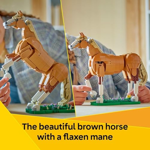 LEGO Creator 3in1 Beautiful Horse, Toy Animals Set 31166 - Image 2