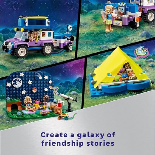LEGO Friends Stargazing Camping Set with 4x4 Toy Car 42603 - Image 4