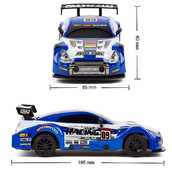 CMJ RC Cars 1:24 Scale Road Rebels - Blue - Image 4
