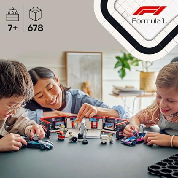 LEGO City F1 Garage & Mercedes-AMG & Alpine Cars Set 60444 - Image 6