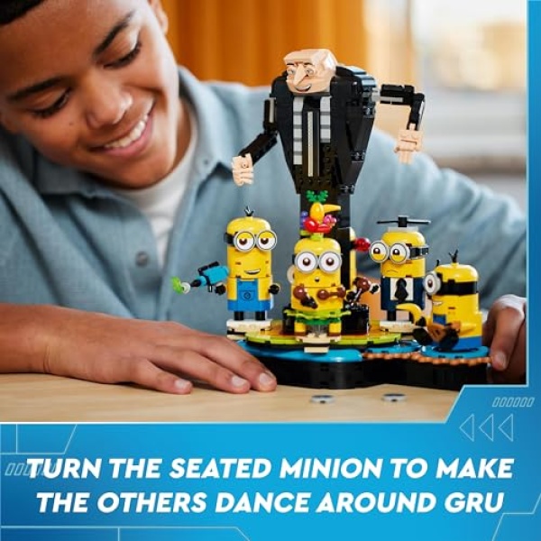 LEGO Despicable Me Brick-Built Gru and Minions Toy Set 75582 - Image 3