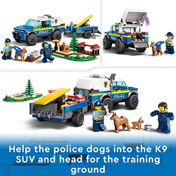 LEGO City Mobile Police Dog Training Set with Toy Car 60369 - Image 4