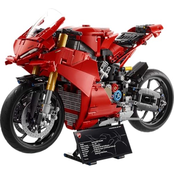 LEGO Technic Ducati Panigale V4 S Motorcycle Model Set 42202 - Image 9