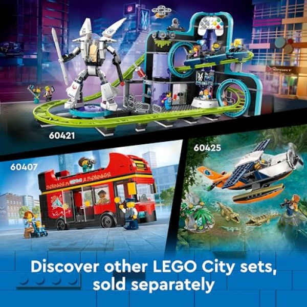 LEGO City Car Transporter Truck with Sports Cars Toy 60408 - Image 9
