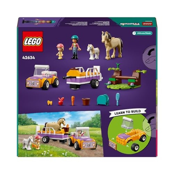 LEGO Friends Horse and Pony Trailer Animal Toys Set 42634 - Image 7