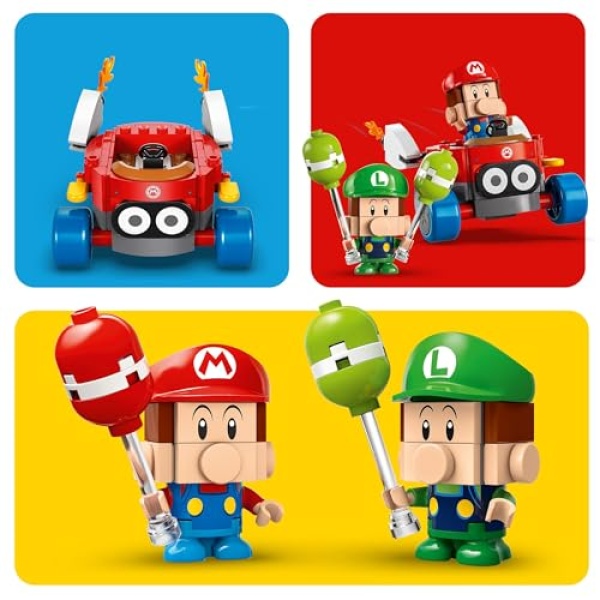 LEGO Super Mario Kart - Baby Mario vs. Baby Luigi 72034 - Image 4