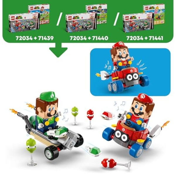 LEGO Super Mario Kart - Baby Mario vs. Baby Luigi 72034 - Image 2