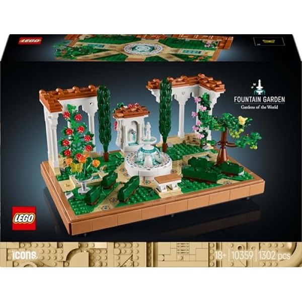 LEGO Icons Fountain Garden Home Decor Set for Adults 10359 - Image 3