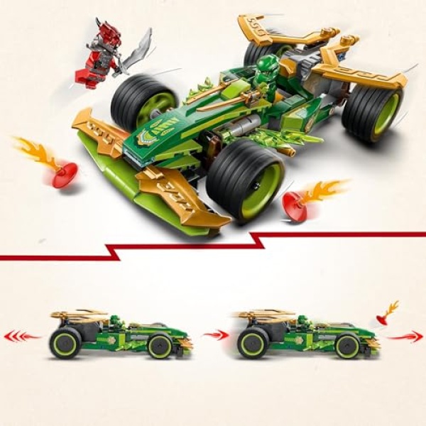 LEGO NINJAGO Lloyd's Pull-Back Race Car Toy, Ninja Set 71828 - Image 2