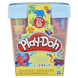 Play-Doh Rainbow Animal Storage Set with 8 Tubs