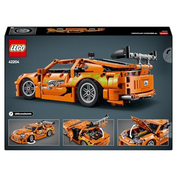 LEGO Technic Fast and Furious Toyota Supra MK4 Car Toy 42204 - Image 8