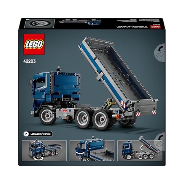 LEGO Technic Tipping Dump Truck Construction Toy Set 42203 - Image 9