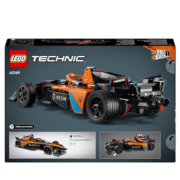 LEGO Technic NEOM McLaren Formula E Race Car Toy Set 42169 - Image 7