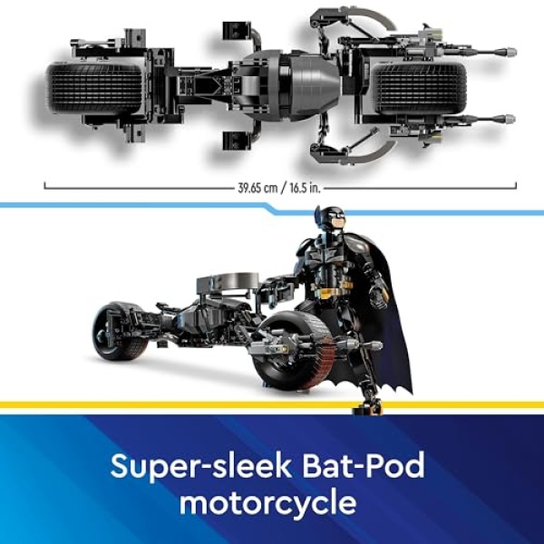 LEGO DC Batman Construction Figure & the Bat-Pod Bike 76273 - Image 5