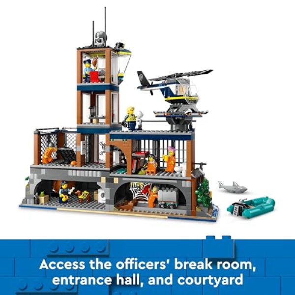 LEGO City Police Prison Island with Helicopter Toy 60419 - Image 3