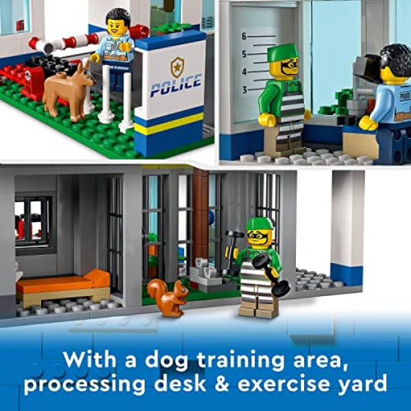 LEGO City Police Station Bin Lorry & Helicopter Toy 60316 - Image 5