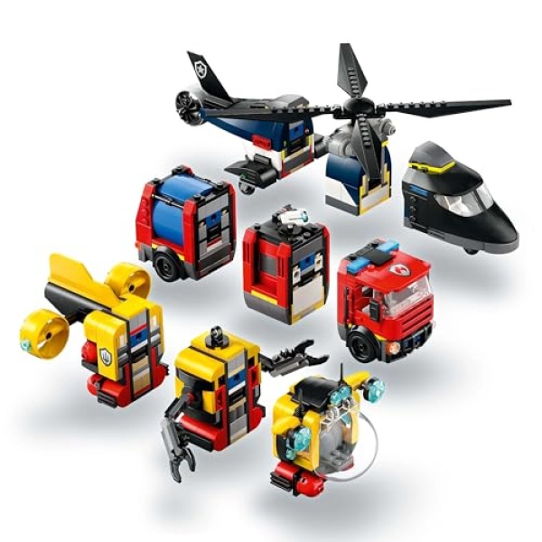 LEGO City Helicopter, Fire Engine & Submarine Remix 60462 - Image 3