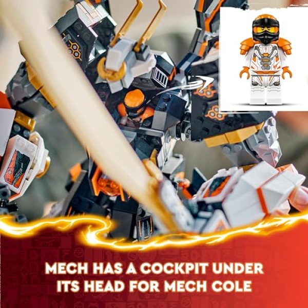 LEGO NINJAGO Cole's Titan Dragon Mech Adventure Toy 71821 - Image 6