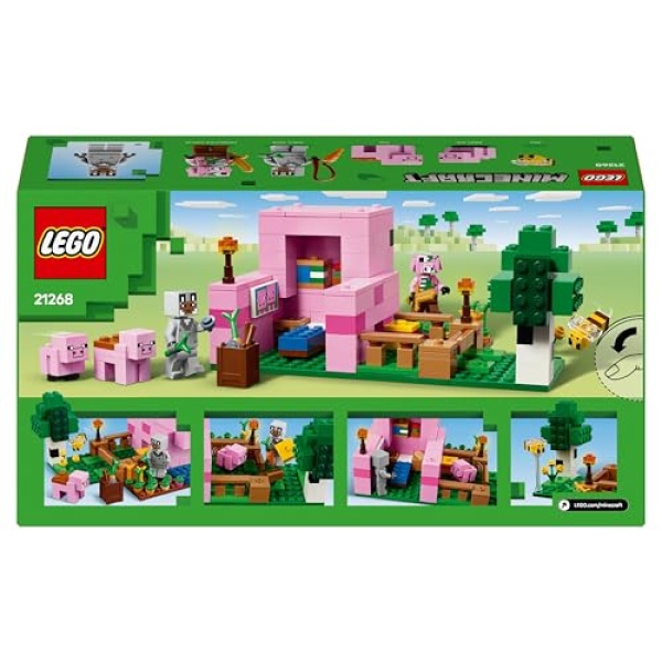 LEGO Minecraft The Baby Pig House with Animal Toys 21268 - Image 8