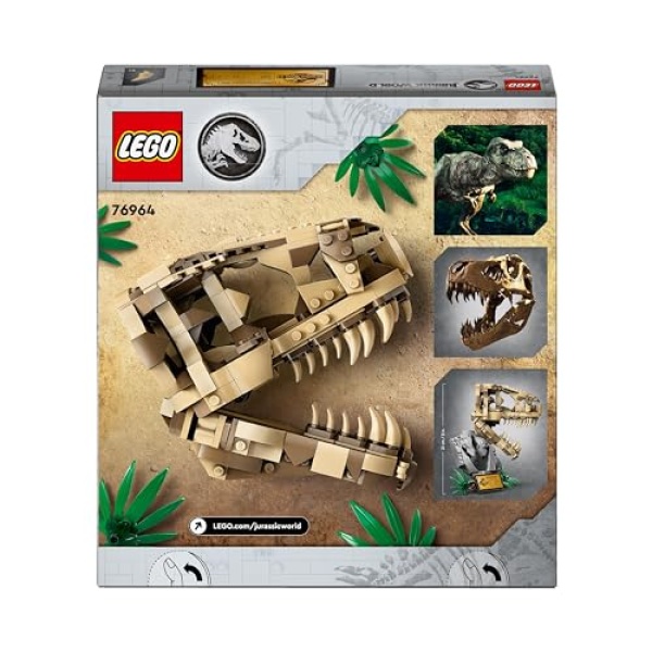 LEGO Jurassic World Dinosaur Fossils: T. rex Skull Toy 76964 - Image 8