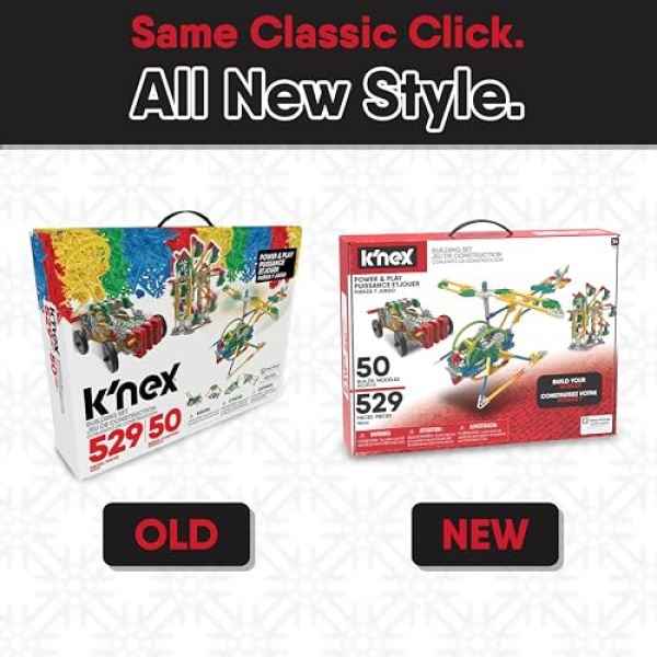K'nex Classics Power & Play Motorized 50 Model Building Set - Image 7