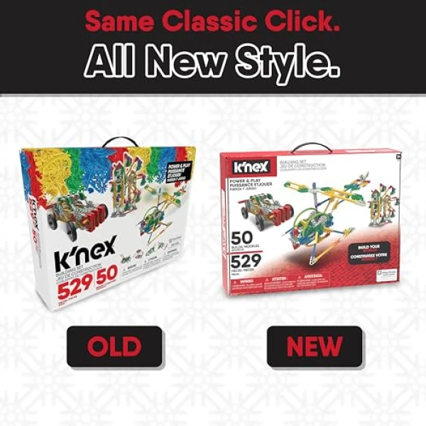 K'nex Classics Power & Play Motorized 50 Model Building Set - Image 7