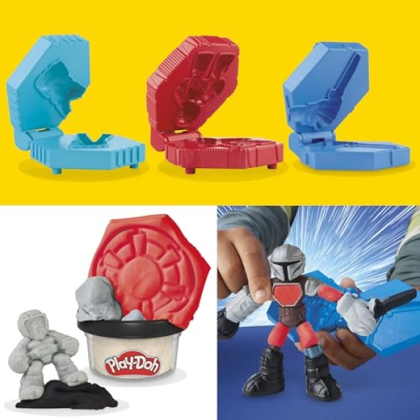 Play-Doh Star Wars Mandalorian & Grogu Speeder with 4 Tubs - Image 4