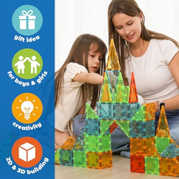 Geomag Magnetic Tiles Gems 44 pieces - Image 3