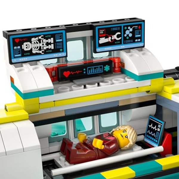 LEGO City Emergency Air Ambulance Airplane Toy Playset 60465 - Image 6