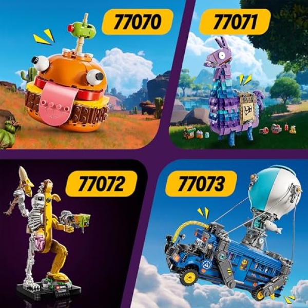 LEGO Fortnite Battle Bus Toy Set with 9 Characters 77073 - Image 6