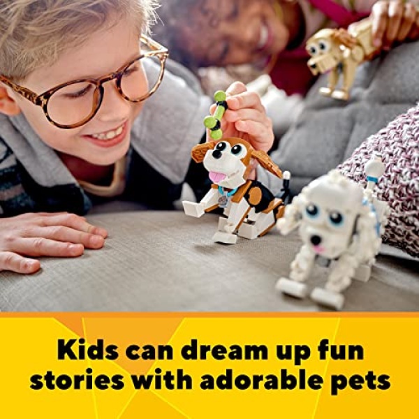 LEGO Creator 3 in 1 Adorable Dogs Animal Figures Toys 31137 - Image 5