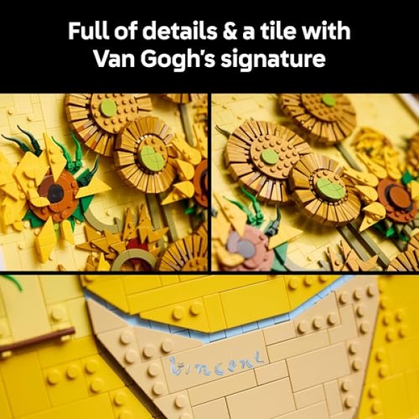 LEGO ART Vincent van Gogh - Sunflowers Building Set 31215 - Image 2