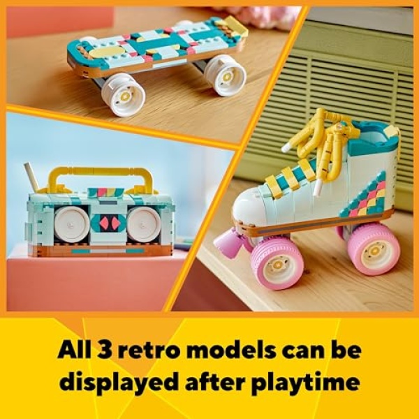 LEGO Creator 3in1 Retro Roller Skate & Toy Skateboard 31148 - Image 6