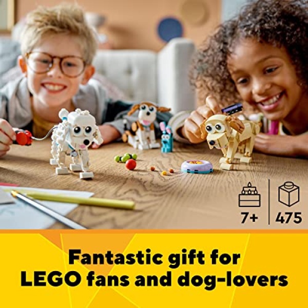 LEGO Creator 3 in 1 Adorable Dogs Animal Figures Toys 31137 - Image 2