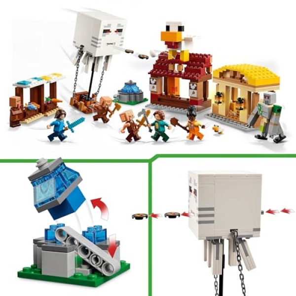 LEGO Minecraft The Ghast Balloon Village Attack Toy 21273 - Image 2