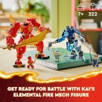 LEGO NINJAGO Kai's Elemental Fire Mech Ninja Toy Set 71808