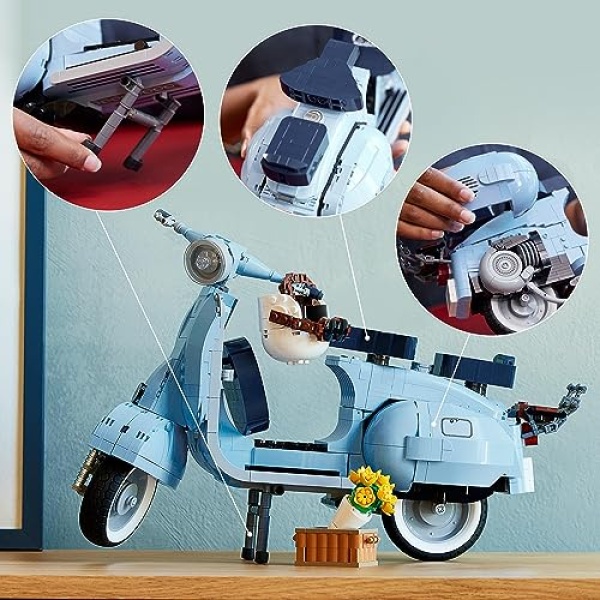 LEGO Icons Vespa 125 Scooter Model Set for Adults 10298 - Image 2