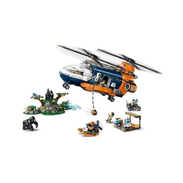 LEGO City Jungle Explorer Helicopter at Base Camp Set 60437 - Image 3