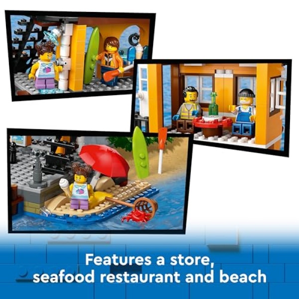 LEGO City Seaside Harbour with Cargo Ship Building Toy 60422 - Image 4