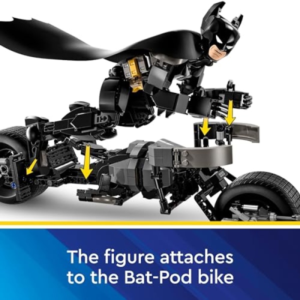 LEGO DC Batman Construction Figure & the Bat-Pod Bike 76273 - Image 7