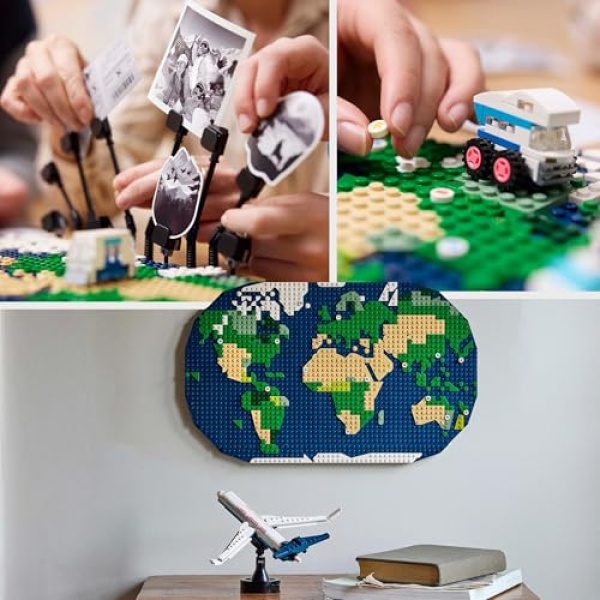LEGO Family Travel Moments World Map Building Toy Set 41838 - Image 5