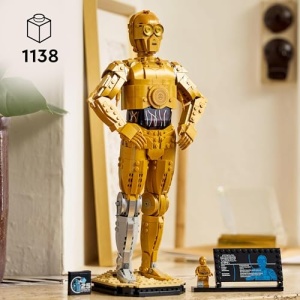 LEGO Star Wars C-3PO Character, Figure Set for Adults 75398