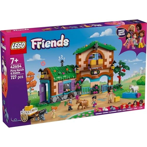 LEGO Friends Pony Ranch & Stable Set with Toy Horses 42654 - Image 7
