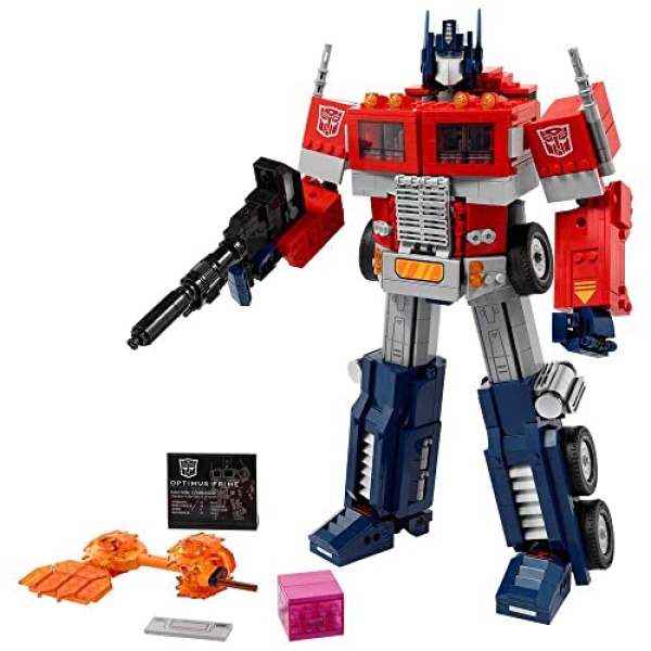 LEGO Icons Optimus Prime Transformers Robot Model Set 10302 - Image 3