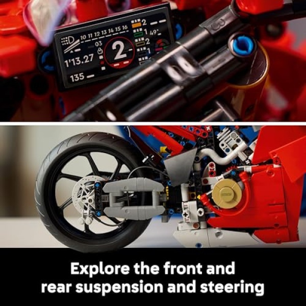 LEGO Technic Ducati Panigale V4 S Motorcycle Model Set 42202 - Image 2
