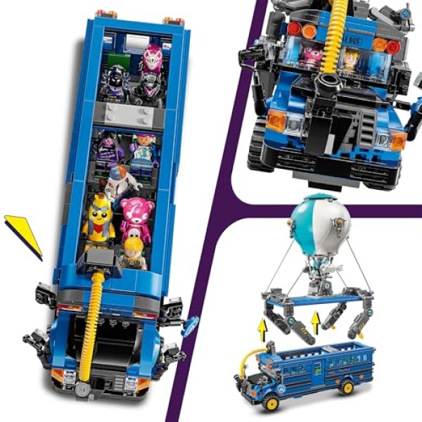 LEGO Fortnite Battle Bus Toy Set with 9 Characters 77073 - Image 2