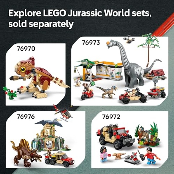 LEGO Jurassic World T. rex River Escape, Dinosaur Toy 76975 - Image 6