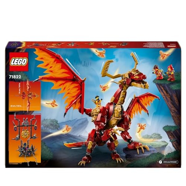 LEGO NINJAGO Source Dragon of Motion Figure, Ninja Toy 71822 - Image 4