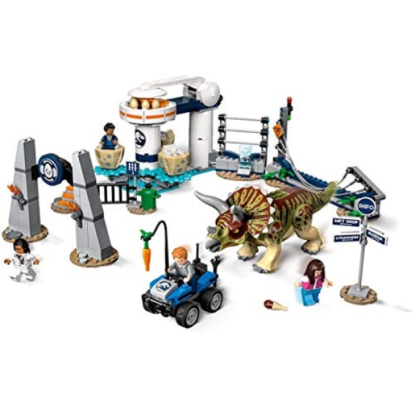 LEGO Jurassic World Triceratops Rampage Dinosaur Toy 75937 - Image 4