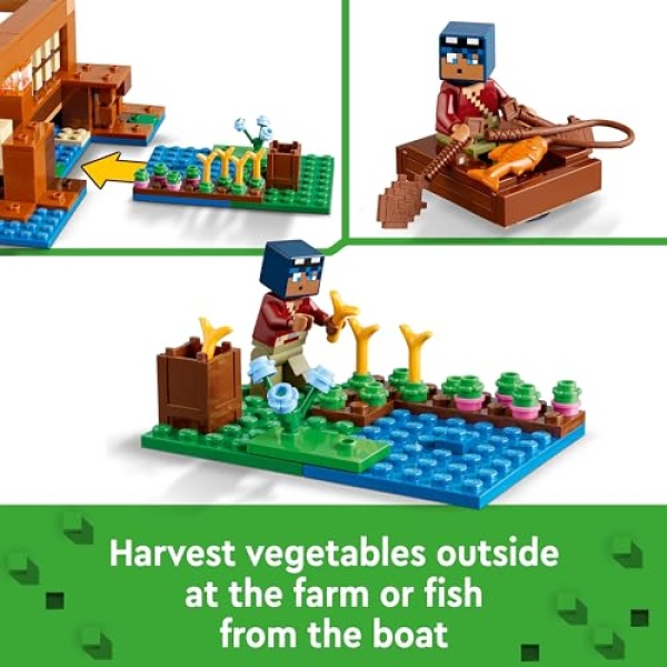 LEGO Minecraft The Frog House Toy with Animal Figures 21256 - Image 4